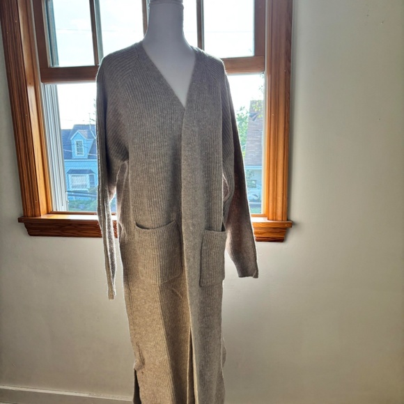 NWOT Three Bird Nest Bennett Long Cardigan in Oatmeal Size S/M - Picture 4 of 7